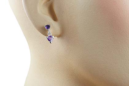 SKU 12863 unique Amethyst earrings Jewelry