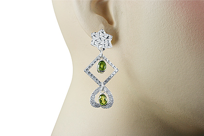 SKU 12901 unique Peridot earrings Jewelry