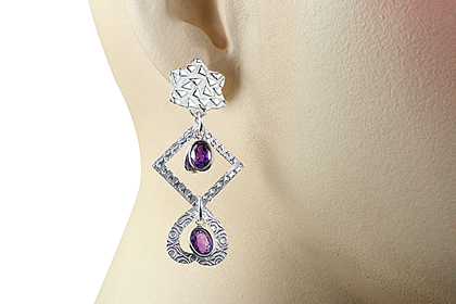 SKU 12903 unique Amethyst earrings Jewelry
