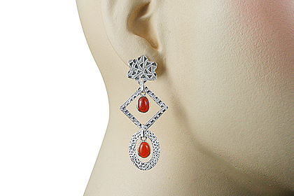 SKU 12907 unique Carnelian earrings Jewelry