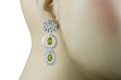 SKU 12913 unique Peridot earrings Jewelry