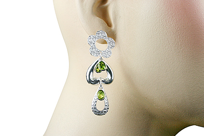 SKU 12916 unique Peridot earrings Jewelry