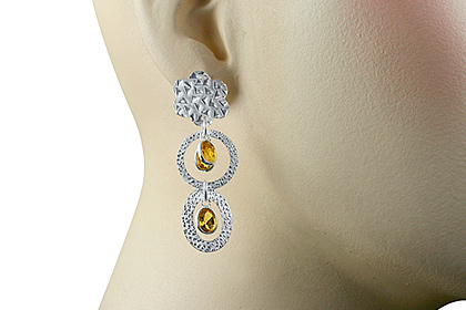 SKU 12917 unique Citrine earrings Jewelry