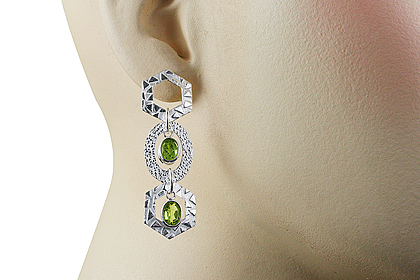 SKU 12918 unique Peridot earrings Jewelry