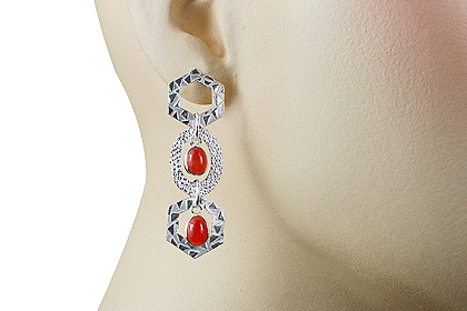 SKU 12919 unique Carnelian earrings Jewelry