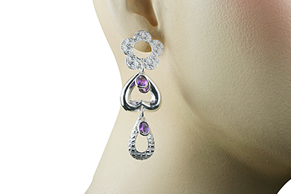 SKU 12922 unique Amethyst earrings Jewelry