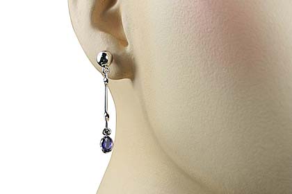 SKU 12995 unique Iolite earrings Jewelry