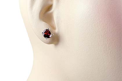 SKU 12996 unique Garnet earrings Jewelry