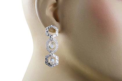 SKU 13002 unique Moonstone earrings Jewelry