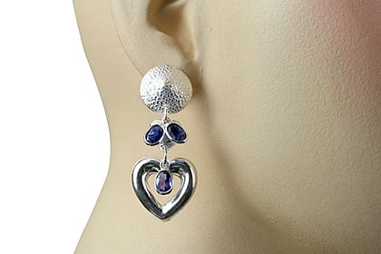 SKU 13013 unique Iolite earrings Jewelry