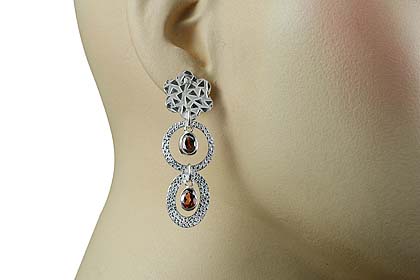 SKU 13015 unique Garnet earrings Jewelry