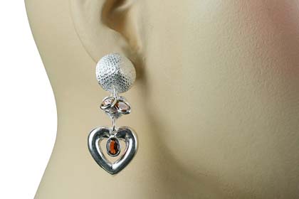 SKU 13017 unique Garnet earrings Jewelry