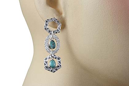 SKU 13022 unique Turquoise earrings Jewelry