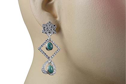 SKU 13023 unique Turquoise earrings Jewelry