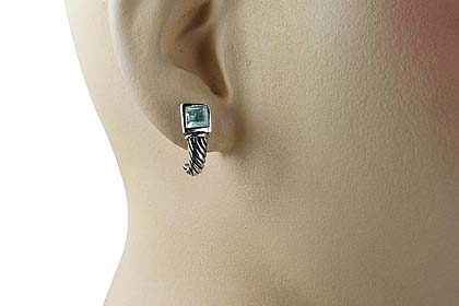 SKU 13106 unique Green amethyst earrings Jewelry