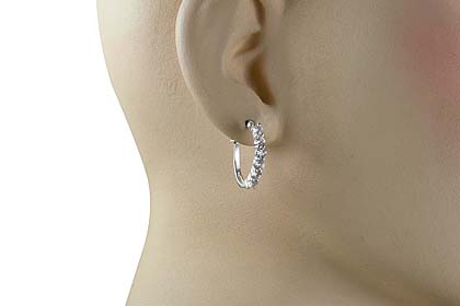 SKU 13119 unique White topaz earrings Jewelry