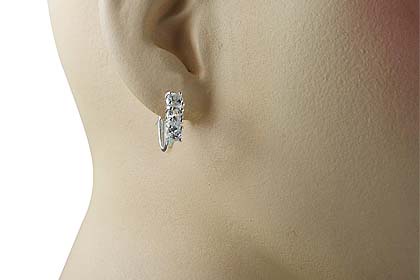 SKU 13126 unique White topaz earrings Jewelry