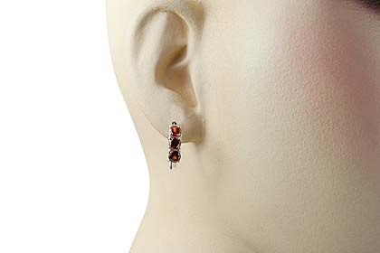 SKU 13128 unique Garnet earrings Jewelry