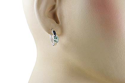 SKU 13137 unique Green amethyst earrings Jewelry