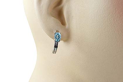 SKU 13152 unique Blue topaz earrings Jewelry