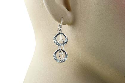 SKU 13217 unique Blue topaz earrings Jewelry