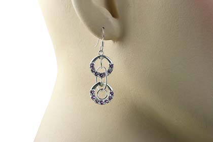 SKU 13220 unique Amethyst earrings Jewelry
