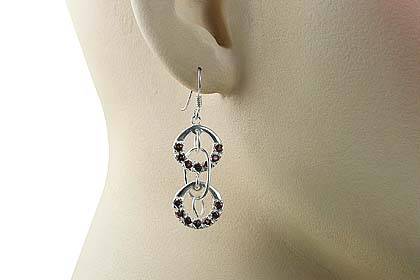SKU 13221 unique Garnet earrings Jewelry