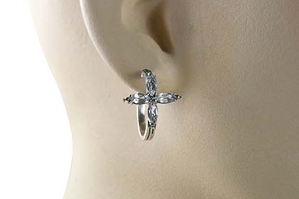SKU 13225 unique White topaz earrings Jewelry