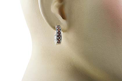 SKU 13227 unique Garnet earrings Jewelry