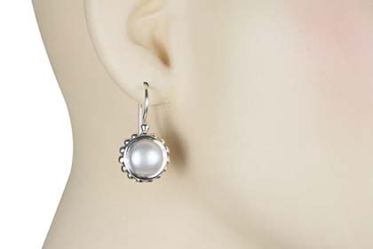 SKU 13339 unique Pearl earrings Jewelry