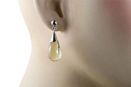 SKU 13410 unique Lemon Quartz earrings Jewelry