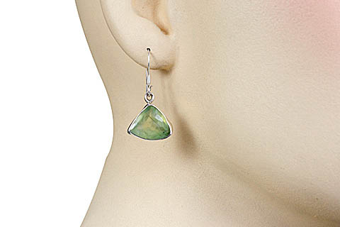 SKU 13543 unique Prehnite earrings Jewelry