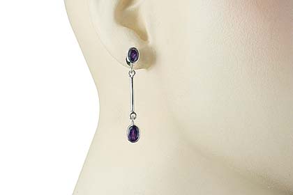 SKU 13580 unique Amethyst earrings Jewelry