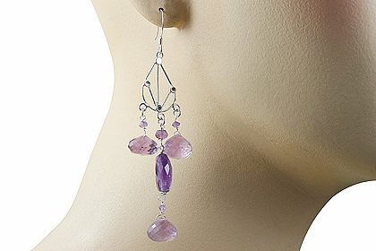 SKU 13621 unique Amethyst earrings Jewelry