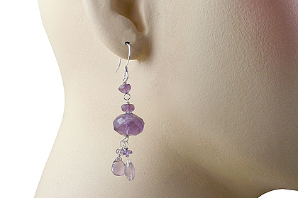 SKU 13622 unique Amethyst earrings Jewelry