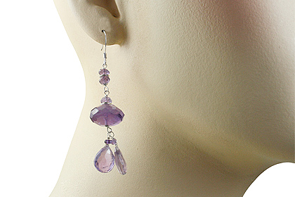 SKU 13623 unique Amethyst earrings Jewelry