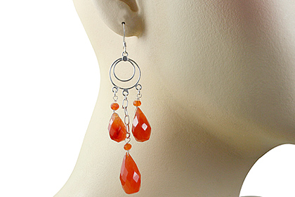 SKU 13627 unique Carnelian earrings Jewelry