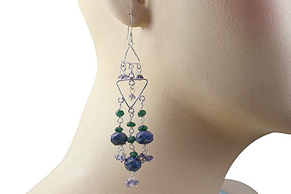 SKU 13629 unique Lapis Lazuli earrings Jewelry