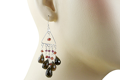 SKU 13634 unique Garnet earrings Jewelry