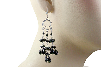 SKU 13640 unique Onyx earrings Jewelry