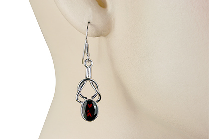 SKU 13661 unique Garnet earrings Jewelry
