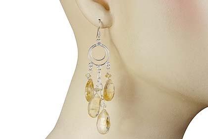 SKU 13876 unique Citrine earrings Jewelry