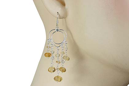 SKU 13880 unique Citrine earrings Jewelry