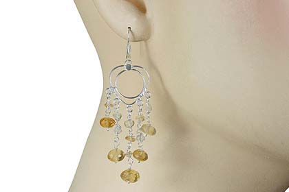 SKU 13880 unique Citrine earrings Jewelry