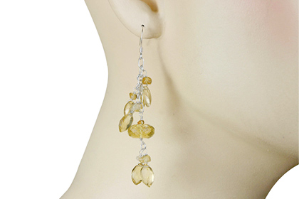 SKU 13887 unique Citrine earrings Jewelry