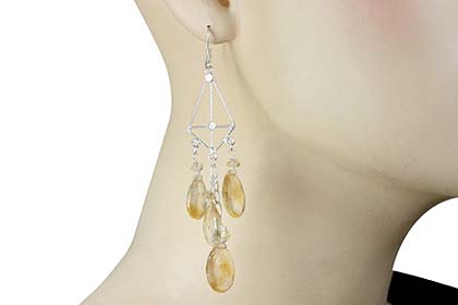 SKU 13889 unique Citrine earrings Jewelry