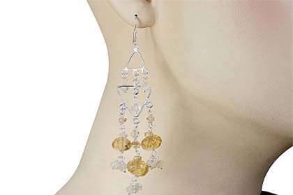 SKU 13891 unique Citrine earrings Jewelry