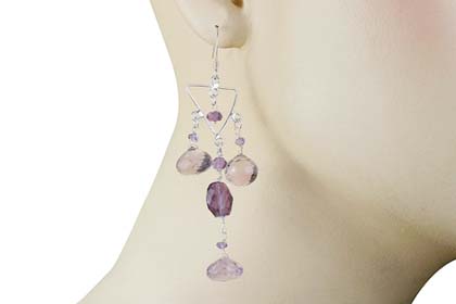 SKU 13926 unique Amethyst earrings Jewelry