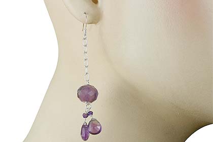 SKU 13934 unique Amethyst earrings Jewelry