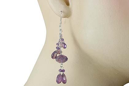 SKU 13937 unique Amethyst earrings Jewelry